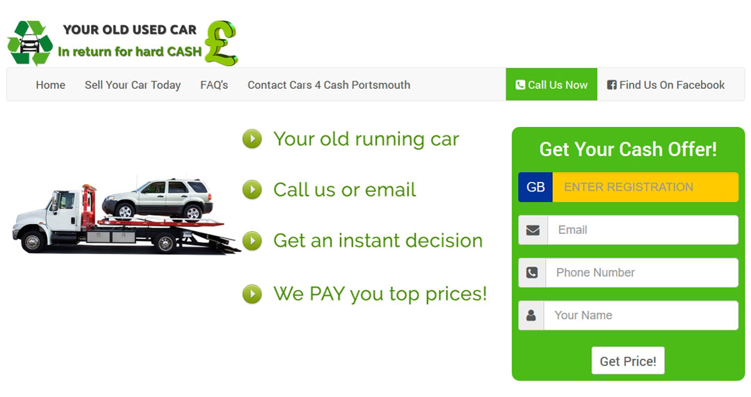 Accident Damaged, MOT Failures - Cash Waiting for your car Portsmouth